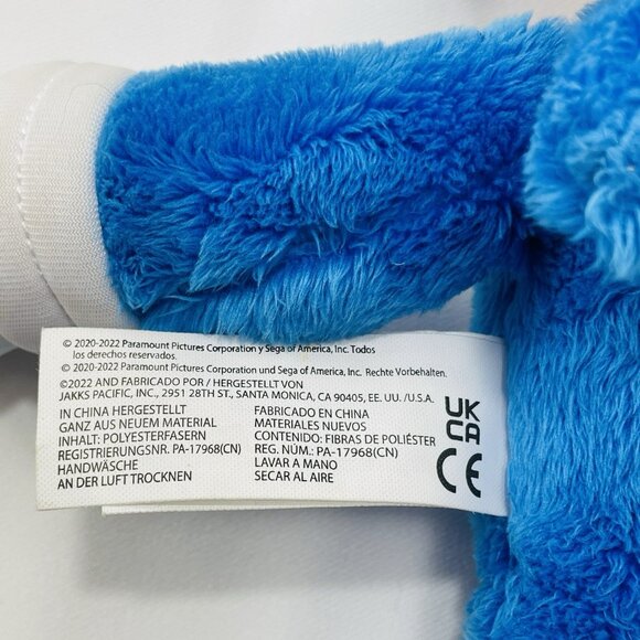 Paramount Sonic 2 Hedgehog Plush Toy 14” Movie Jumbo XL Big Anime Comic 2022 Kid - Picture 12 of 12